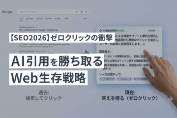【SEO2026】ゼロクリックの衝撃|AI引用を勝ち取るWeb生存戦略のアイキャッチ