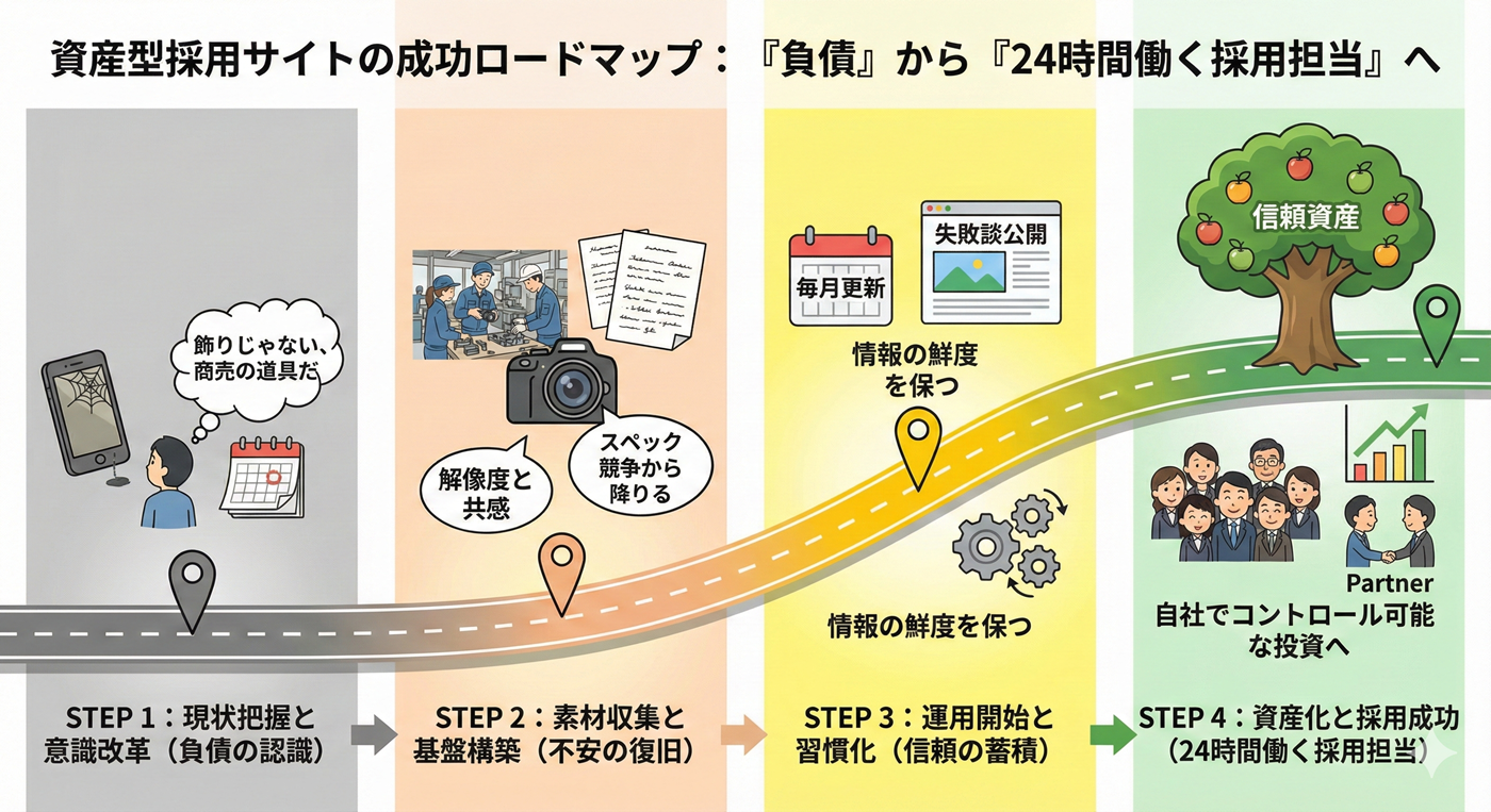 資産型採用サイトの成功ロードマップ